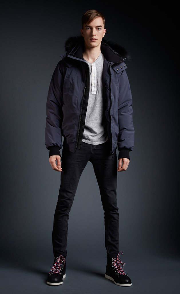 Exclusive Oxton Bomber Ebano Grey